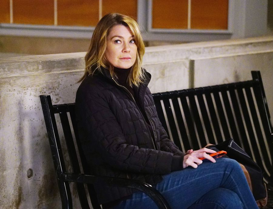 Ellen Pompeo as Meredith Grey on Grey's Anatomy