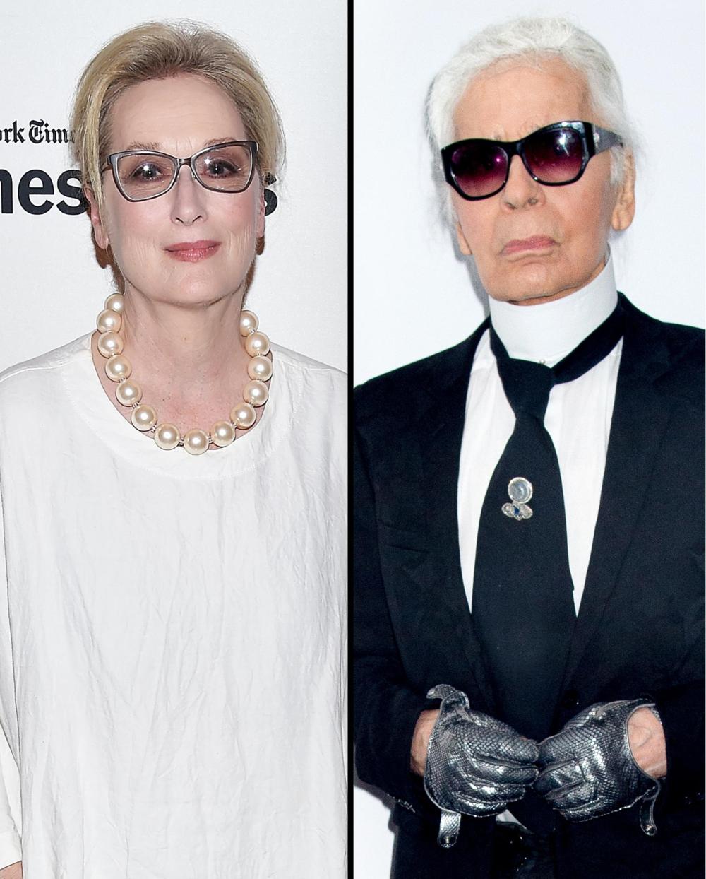 Maryl Streep; Karl Lagerfield