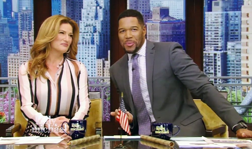 Ana Gasteyer and Michael Strahan