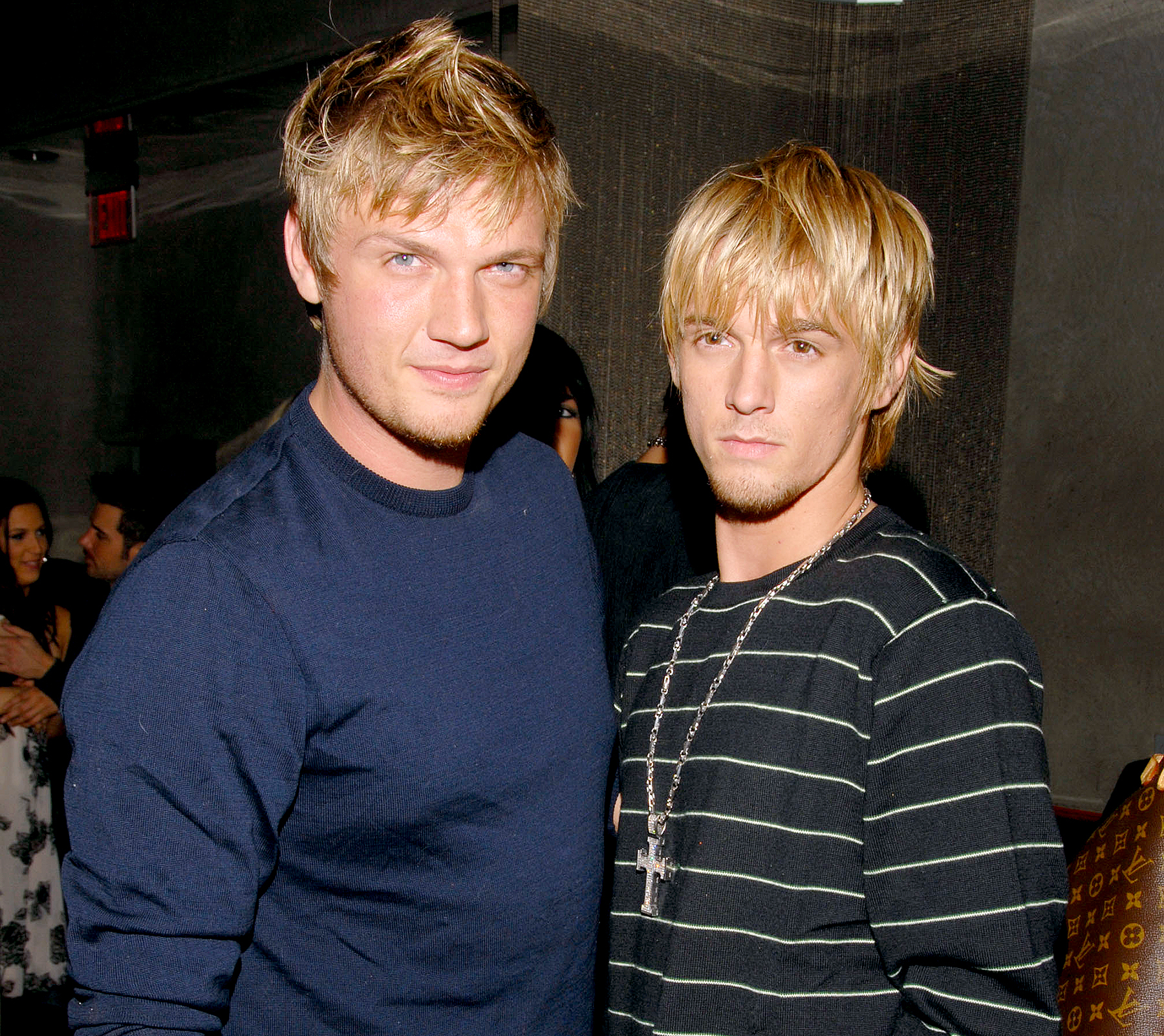 Nick Carter and Aaron Carter during Howie Dorough's Birthday Party at LAX in Hollywood, California, in 2006.