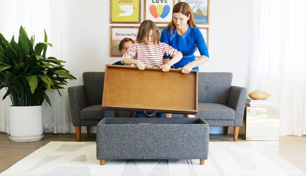 Novogratz family storage ottoman