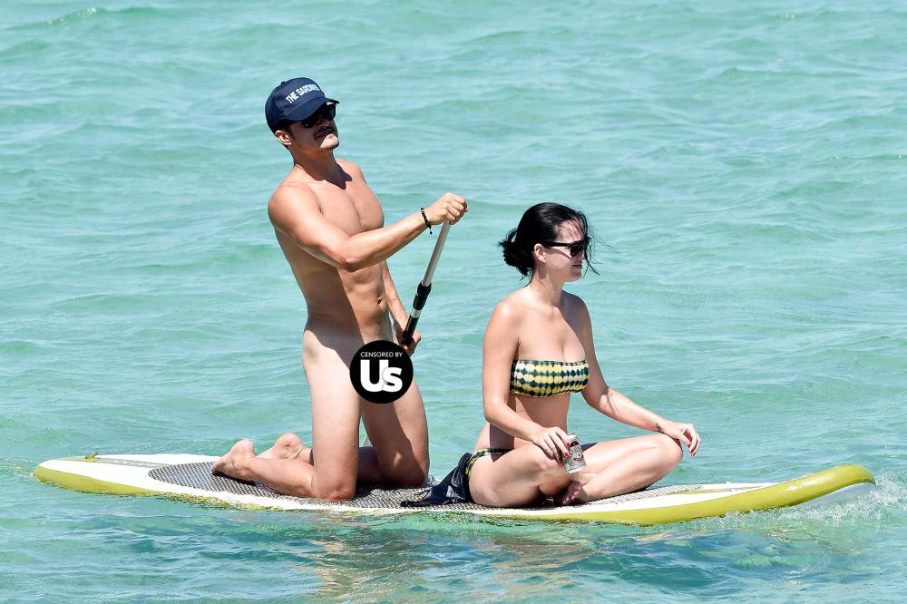 Orlando Bloom Katy Perry paddleboarding