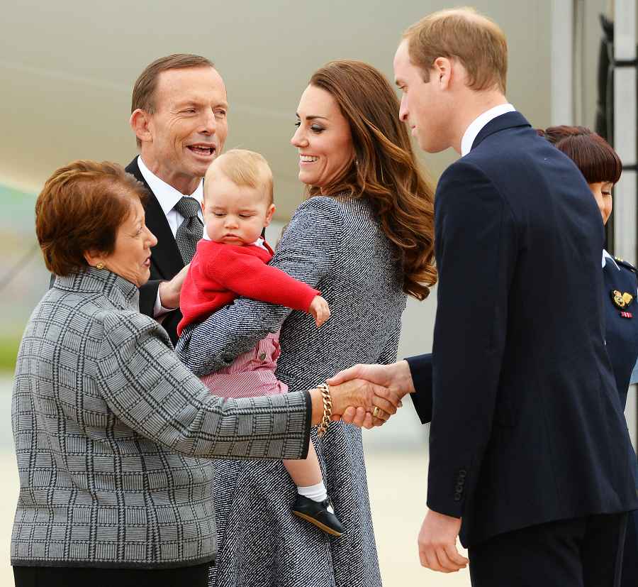 Prince George Prince William Kate Middleton grumpy