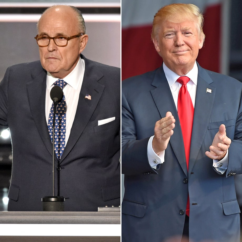 Rudy Giuliani and Donald Trump