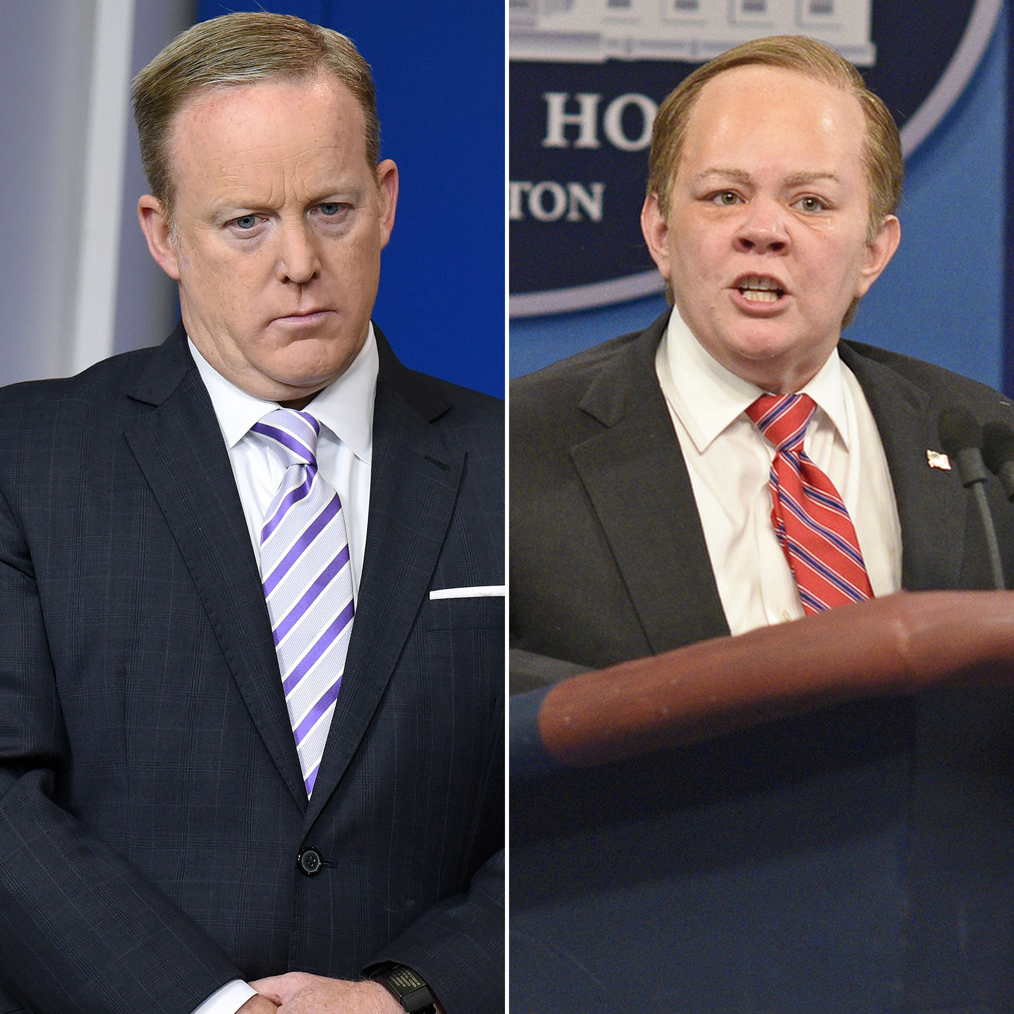 Sean Spicer and Melissa McCarthy