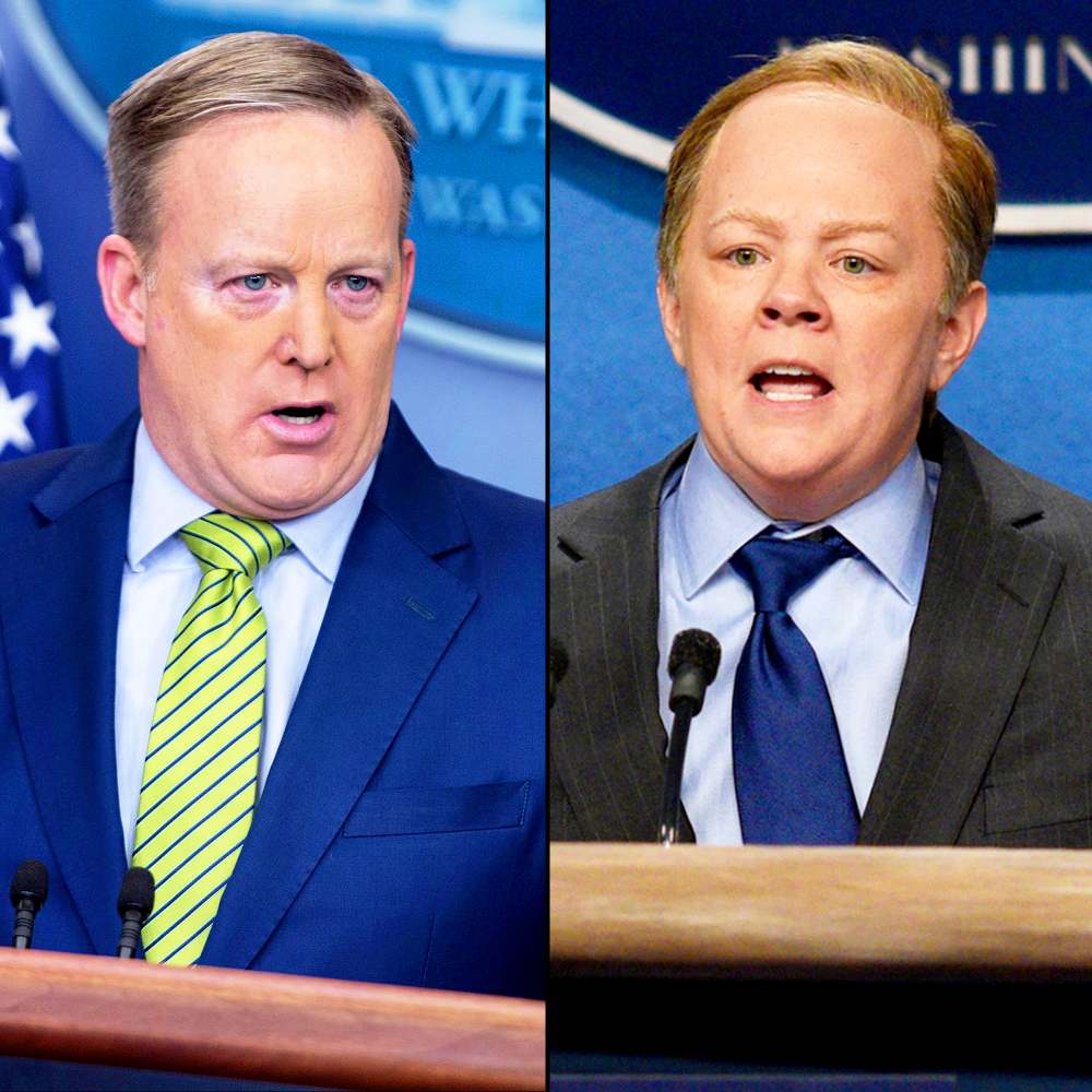 Sean Spicer and Melissa McCarthy