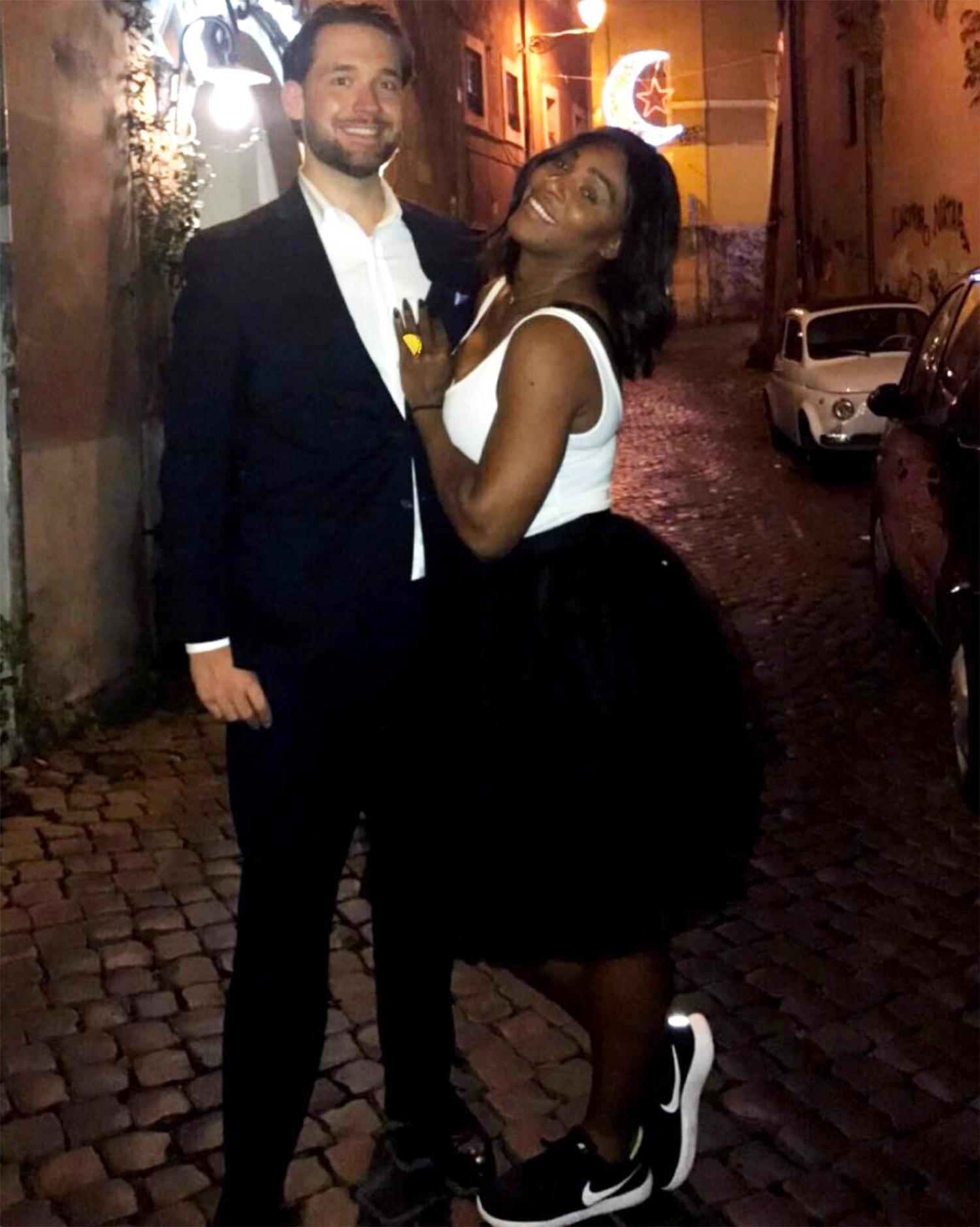 Serena Williams and Alexis Ohanian