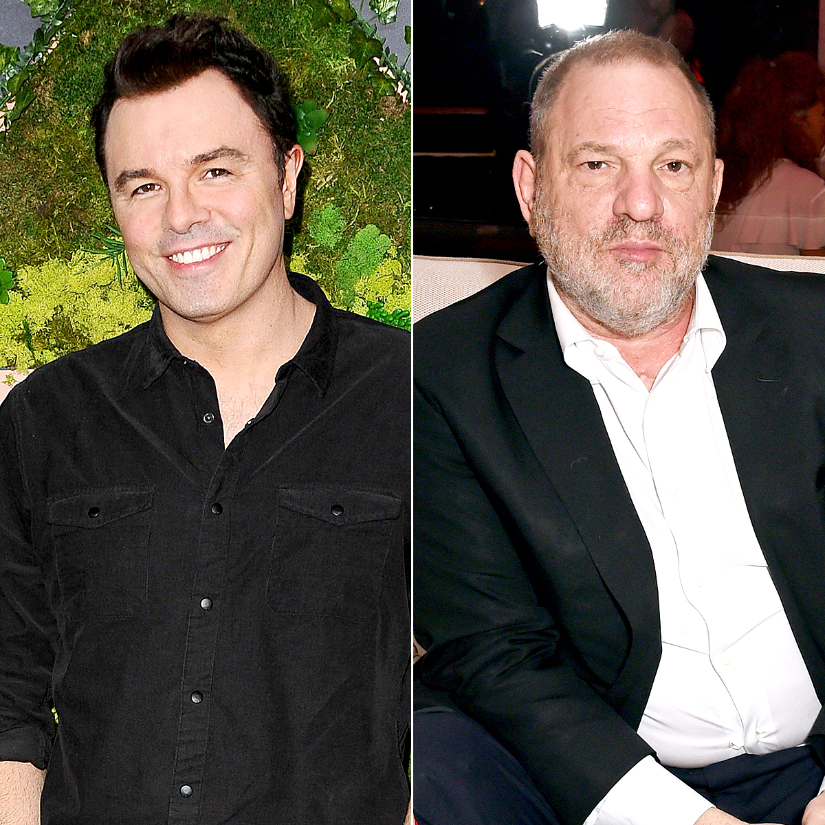Seth MacFarlane and Harvey Weinstein Jason LaVeris/FilmMagic; Dave Benett/Getty Images for Jaeger-LeCoultre