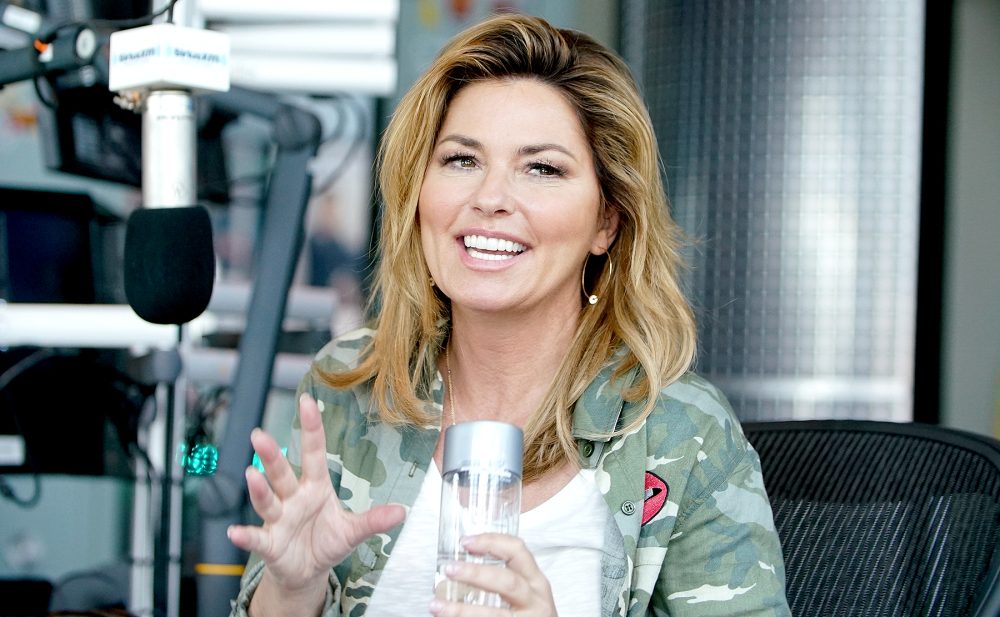 Shania Twain visits The SiriusXM Studios In Nashville on June 13, 2017 in Nashville, Tennessee.