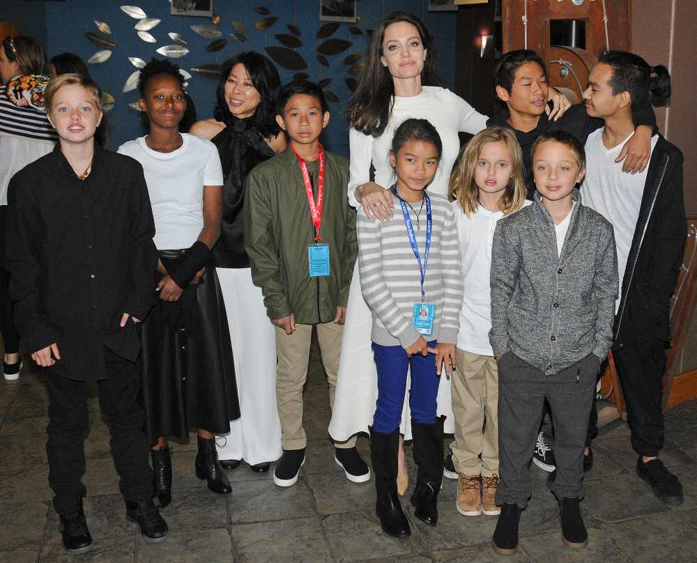 Shiloh, Zahara, Angelina Jolie, Vivienne, Pax, Knox, Maddox Jolie-Pitt, First They Killed My Father, Telluride Film Festival