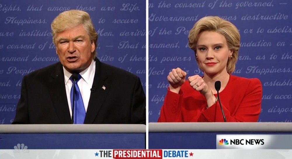 Alec Baldwin and Kate McKinnon