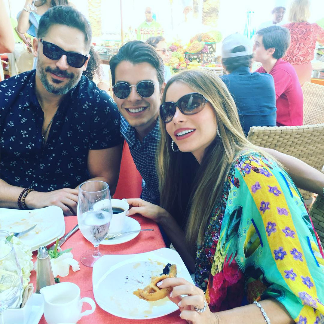 Joe Manganiello, Manolo Vergara and Sofia Vergara