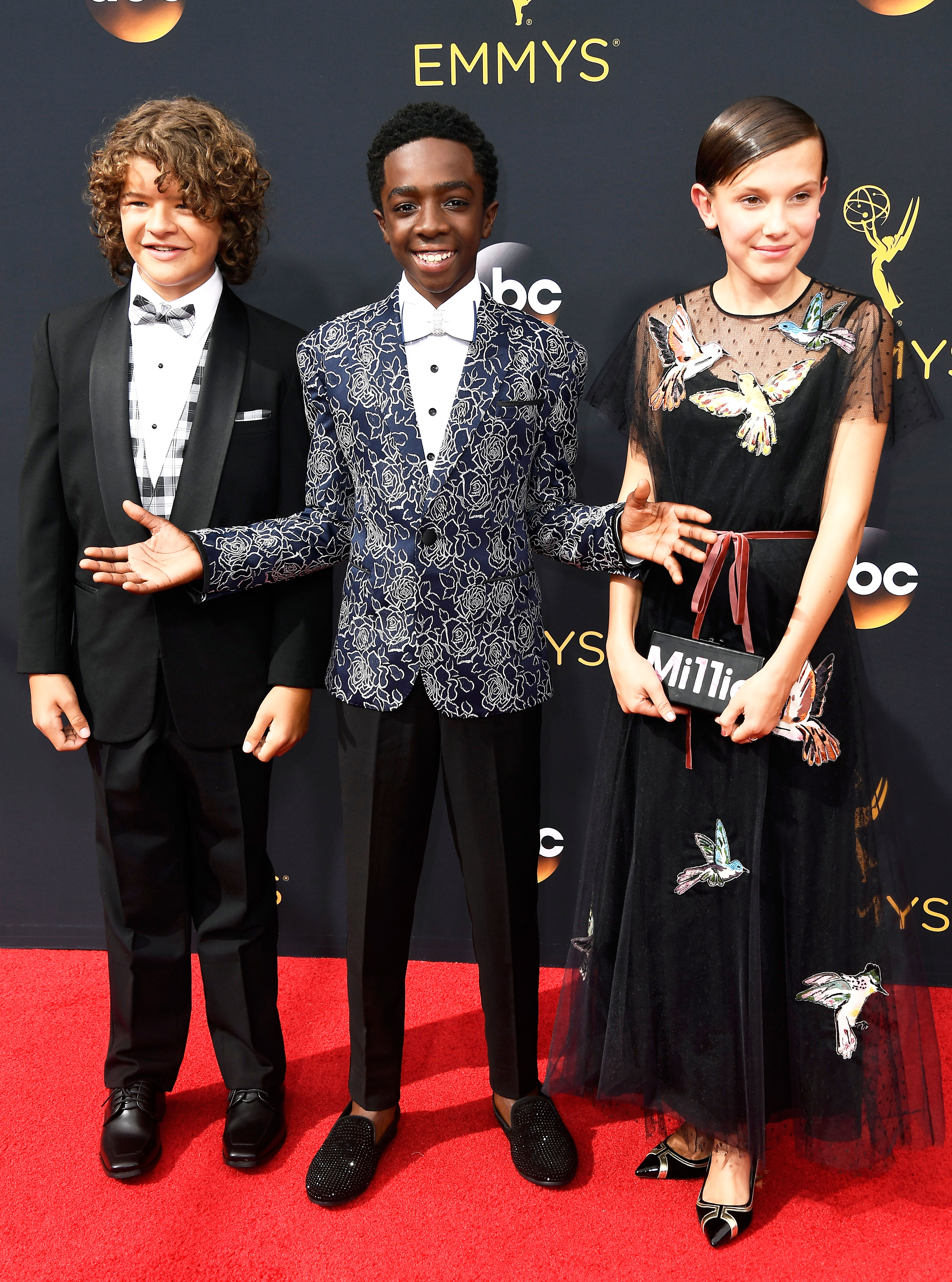 Gaten Matarazzo, Caleb McLaughlin and Millie Bobby Brow