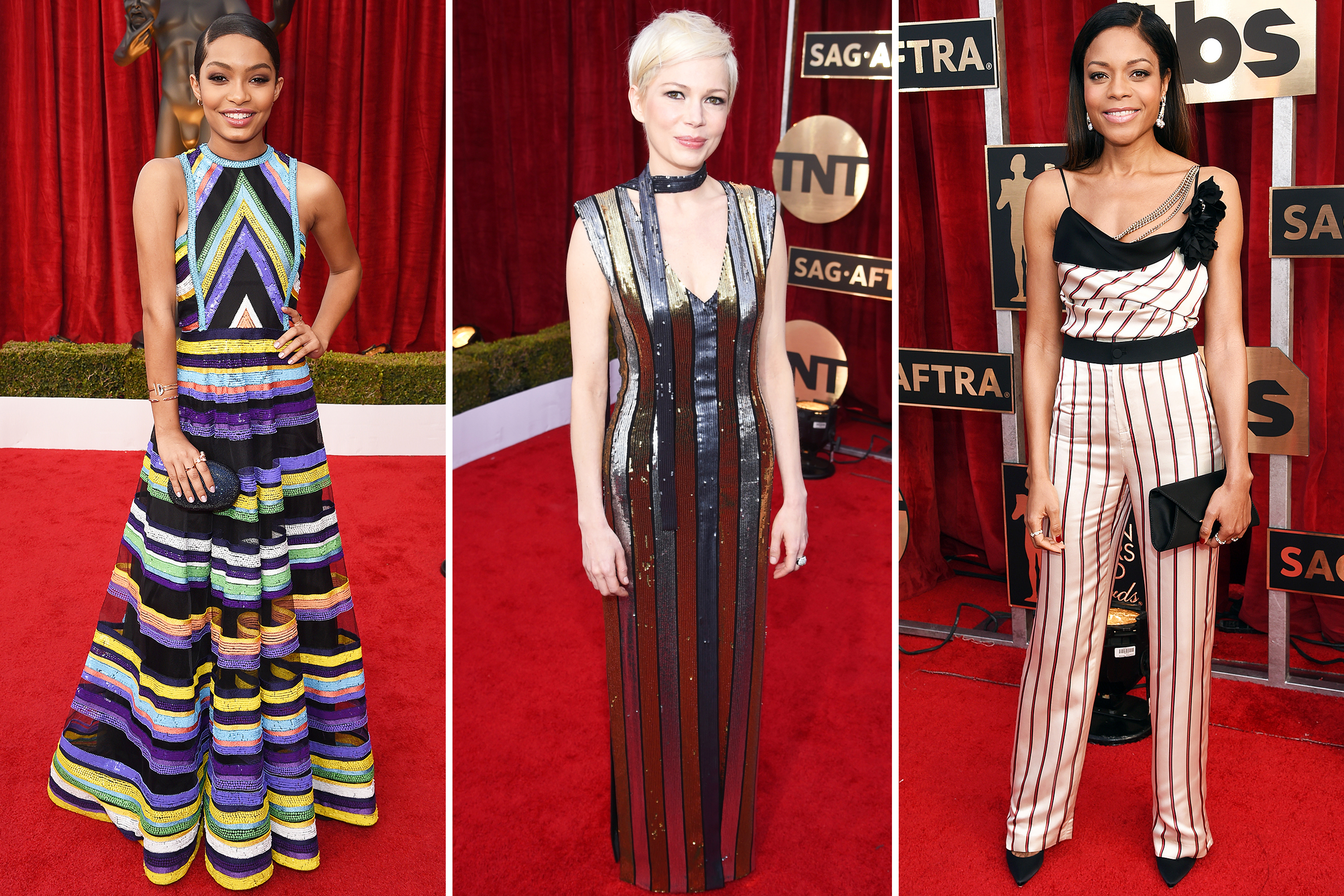 Yara Shahidi, Michelle Williams, Naomie Harris