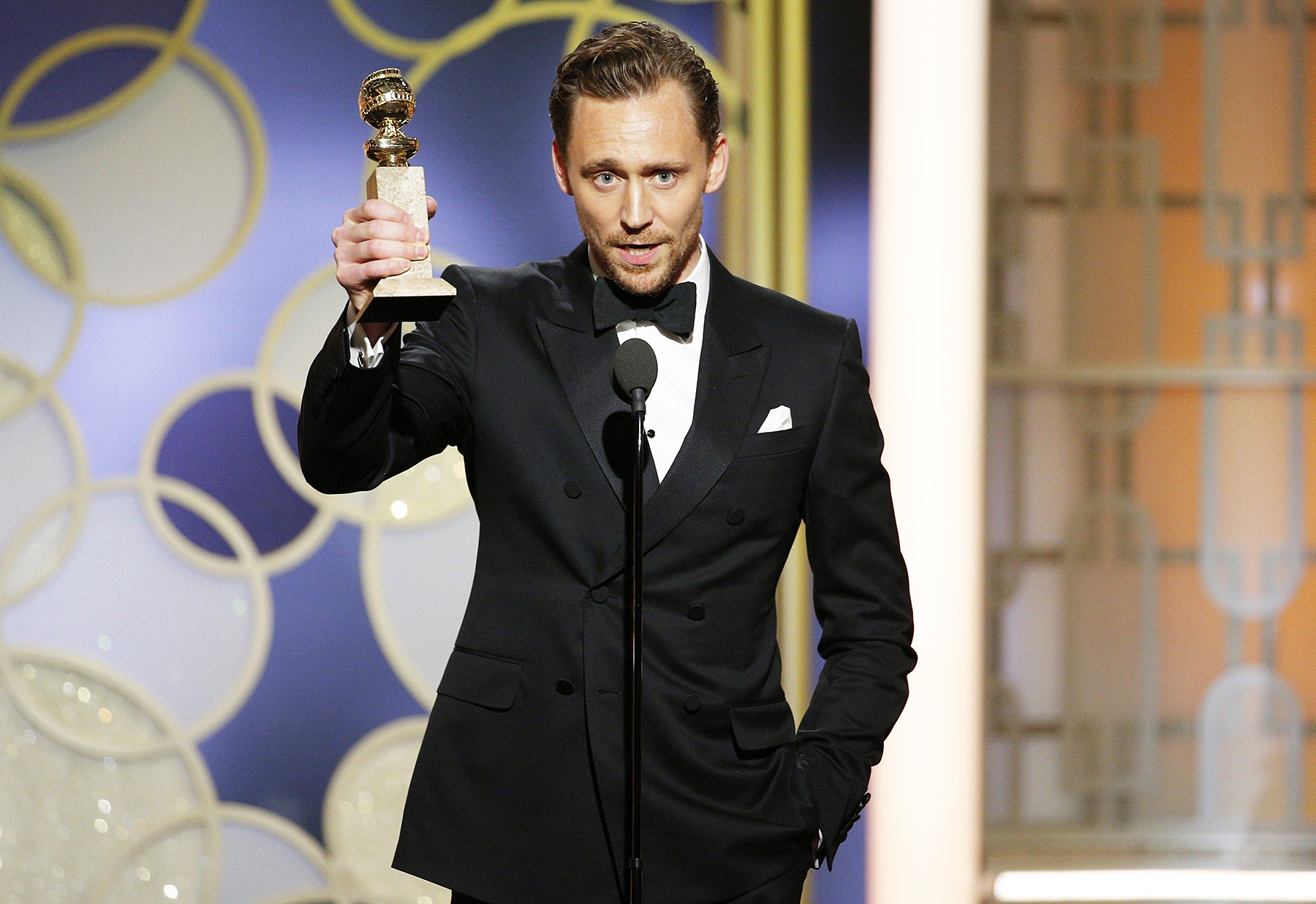 Tom Hiddleston Golden Globes