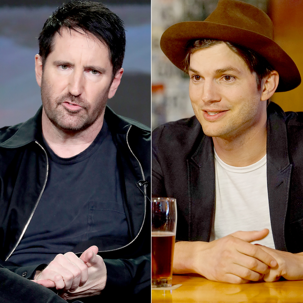 Trent Reznor and Ashton Kutcher