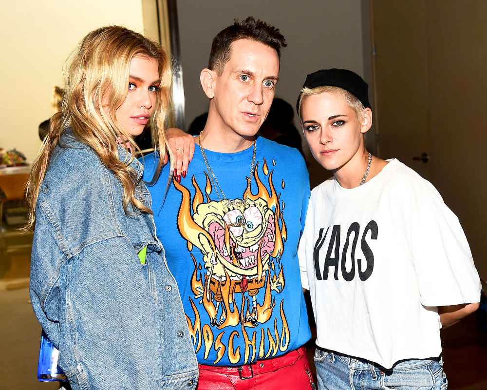 Stella Maxwell, Jeremy Scott and Kristen Stewart